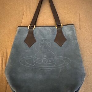 Vivienne Westwood Blue and Brown Tote
